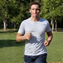 Client Mark T. looking energetic